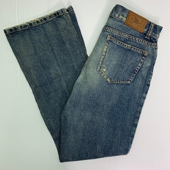 Ralph Lauren Jeans 4P Petite Patched Distressed Fade Denim Boho NWT - Picture 8 of 10